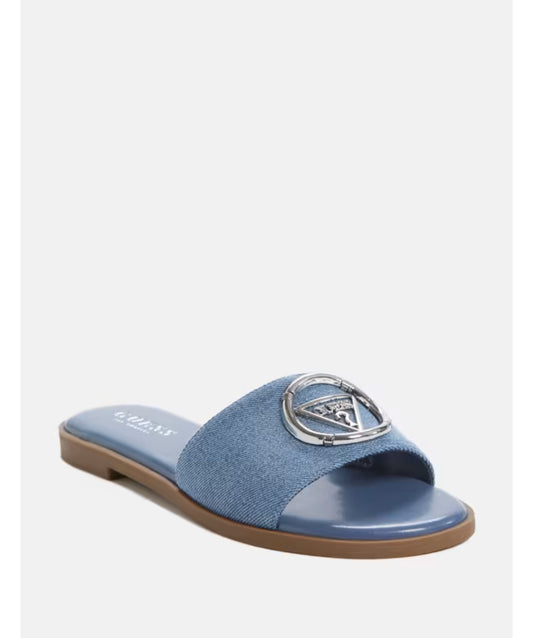 Guess Magnify Denim Slide Sandals