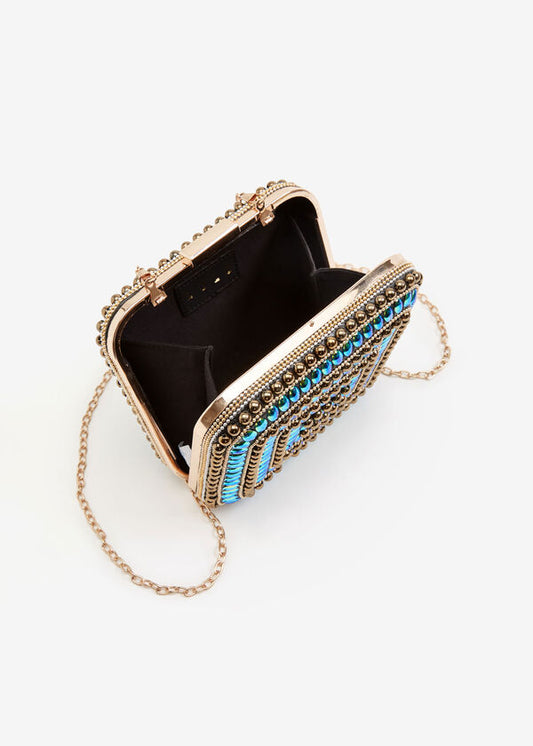 Lulu Square mosaic clutch purse - Premium from House of Glitz - Just $38500.00! Shop now at House of Glitz