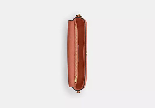 COACH Brook flap crossbody bag -Peach