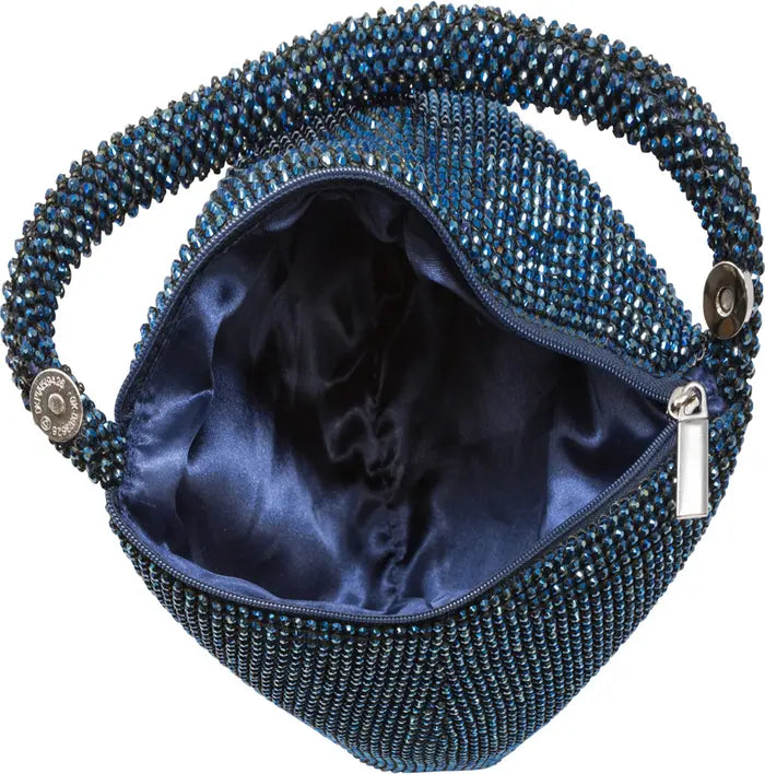 Staci Embellished Clutch Purse-Navy - Premium from House of Glitz - Just $35000.00! Shop now at House of Glitz