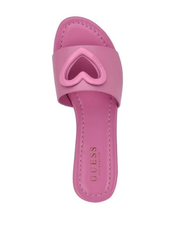 Guess lavvia heart Slippers -pink