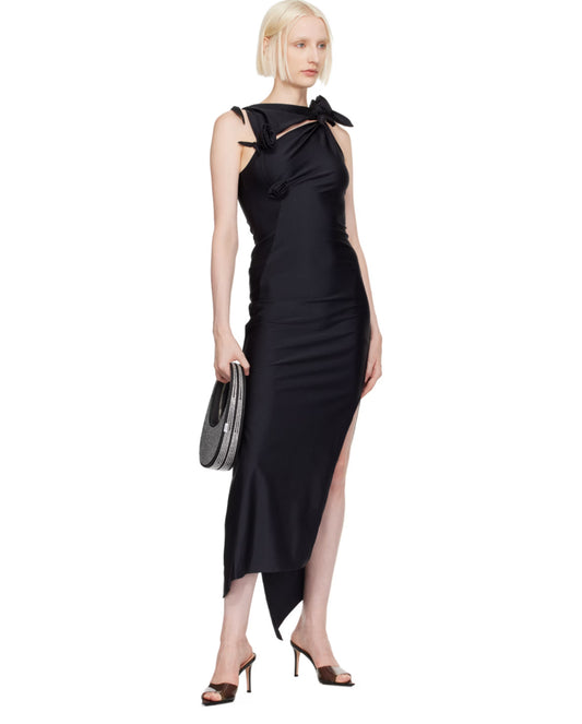 Coperni Black Crystal Embellished Mini swipe bag