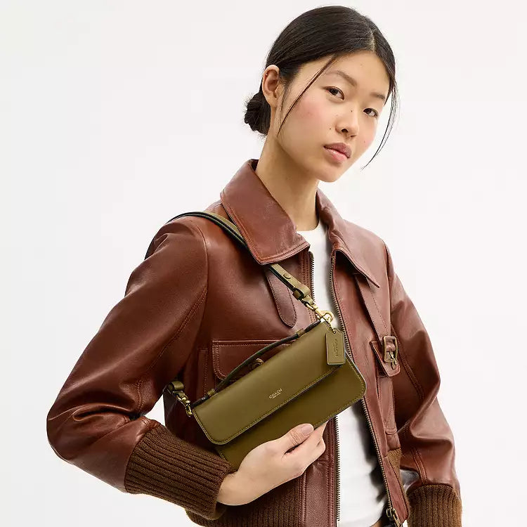PREORDER BOXED COACH New York Elora Top Handle Crossbody Bag-Olive