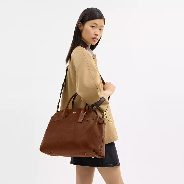PREORDER BOXED COACH Empire carryall bag 40-Brown