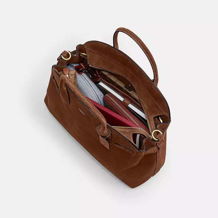 PREORDER BOXED COACH Empire carryall bag 40-Brown