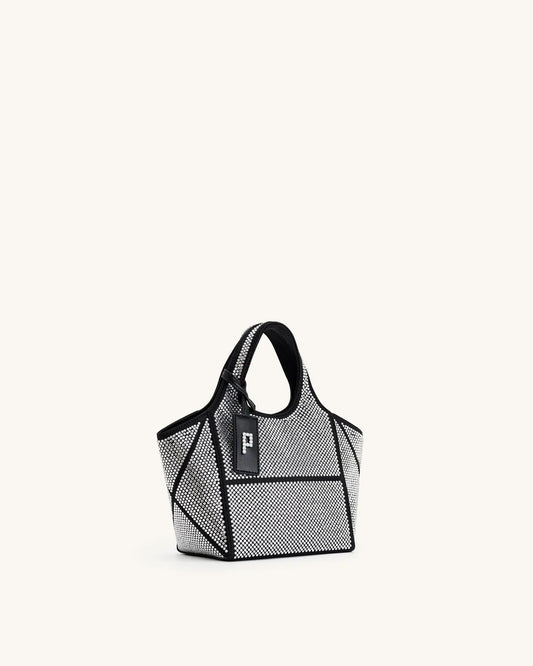 PREORDER BOXED JW PEI Eliana Artificial Crystal Mini Tote Bag - Anthracite