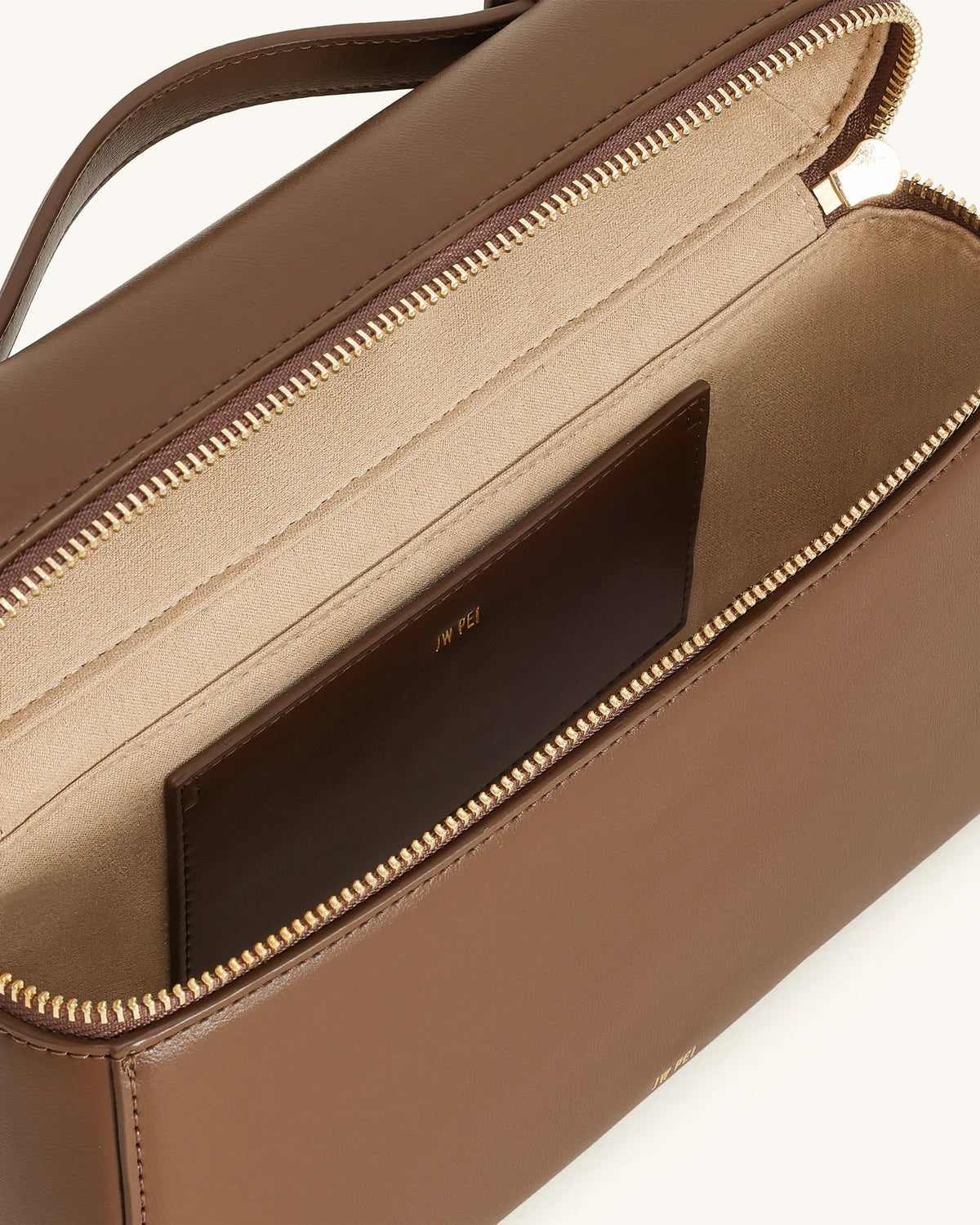 PREORDER BOXED JW PEI Thea Large Top Handle Bag - Mocha Brown