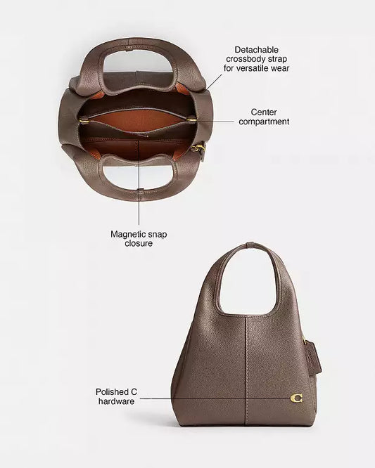 BOXED COACH Lana Shoulder bag 23 -Dark Stone