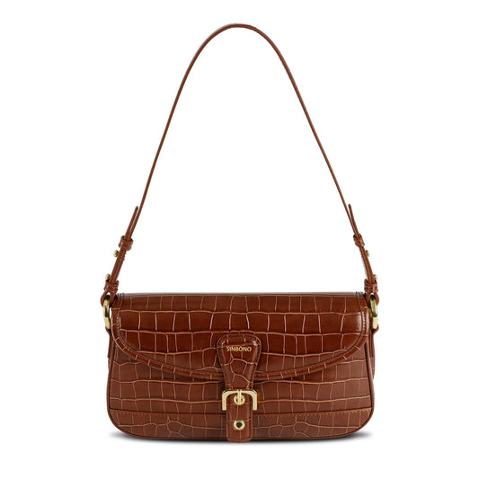 BOXED Sinbono Fiona Shoulder Bag - Brown