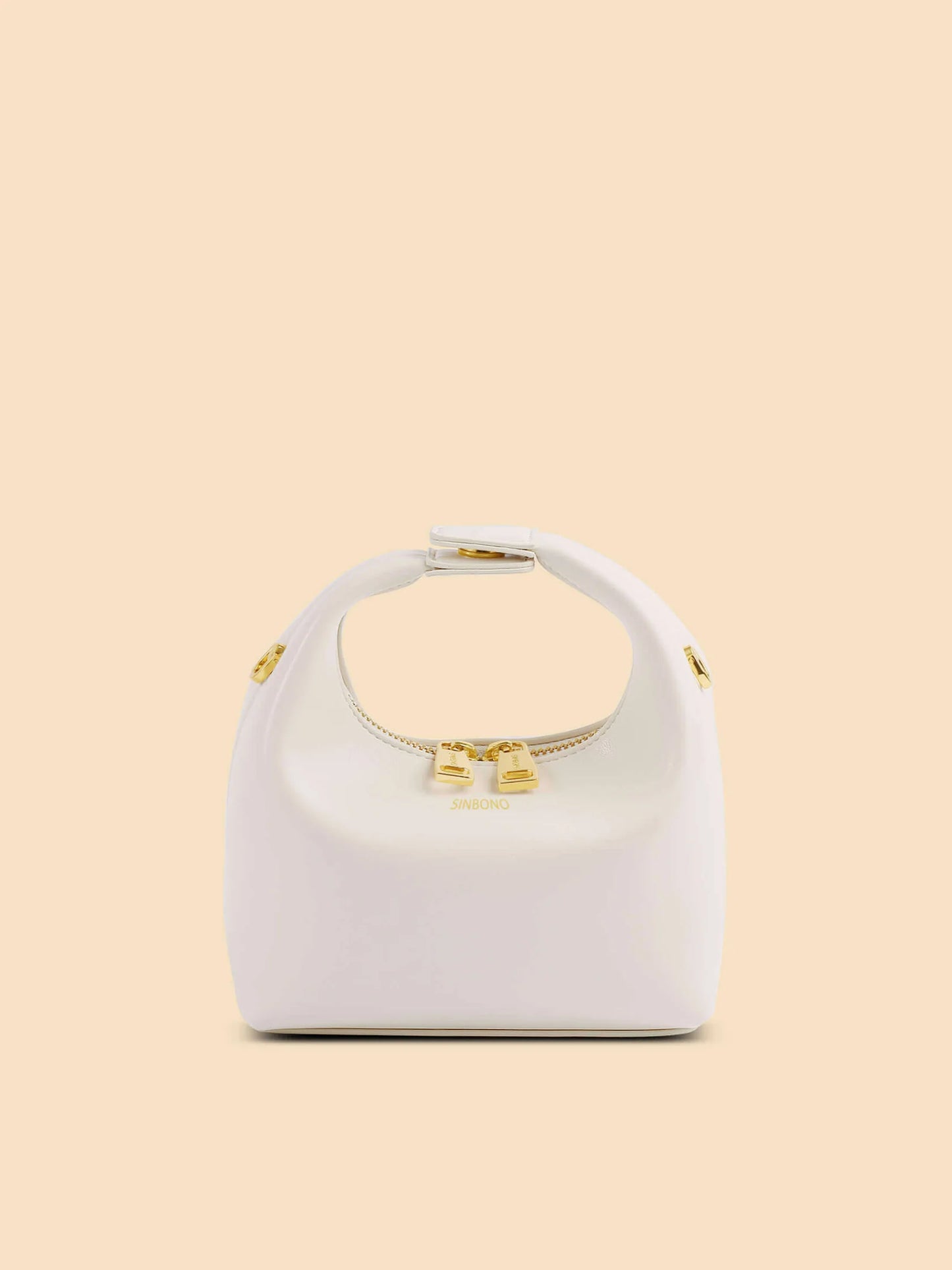 BOXED Sinbono Vienna Mini Top Handle Crossbody Bag -Ivory