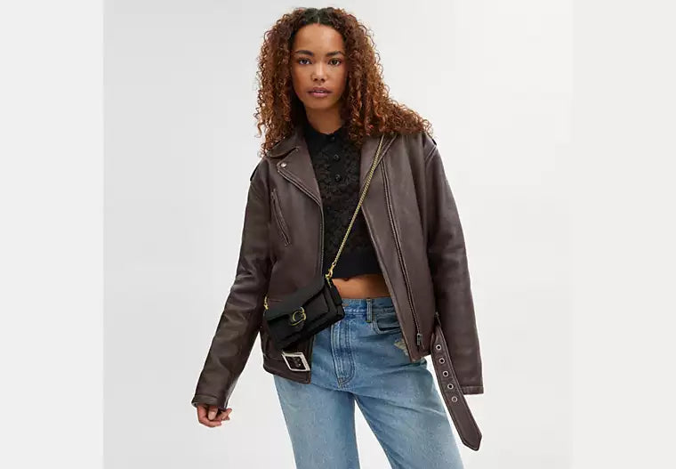 BOXED Coach Tabby Crossbody Wristlet bag -Black