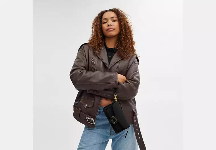 BOXED Coach Tabby Crossbody Wristlet bag -Black