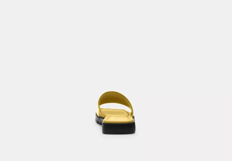 COACH Florence Slippers- Yellow