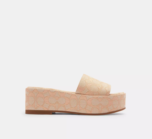 Eloise Slippers In Signature Jacquard-Blush