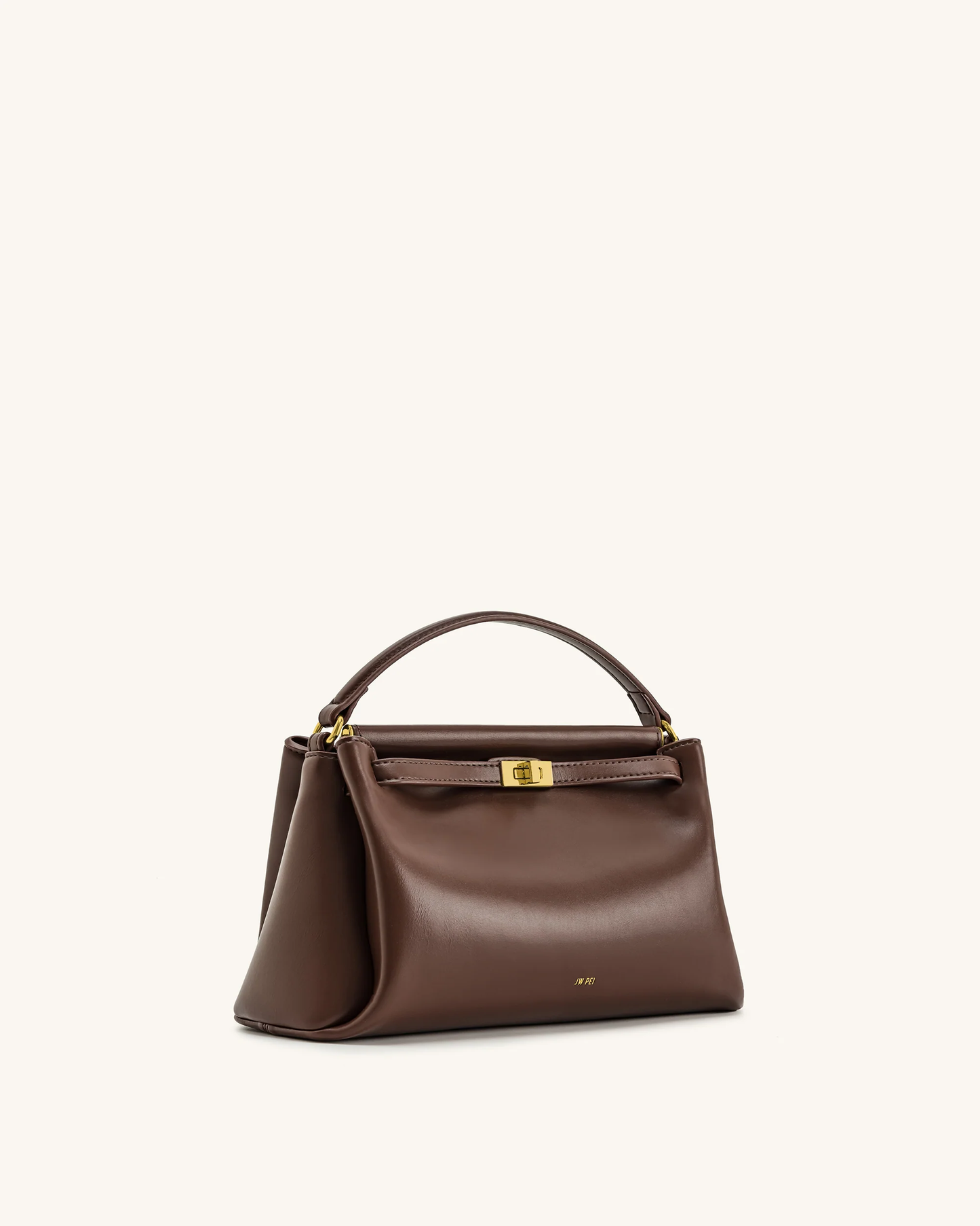 BOXED JW PEI Carmen Top Handle Bag - Reddish Brown