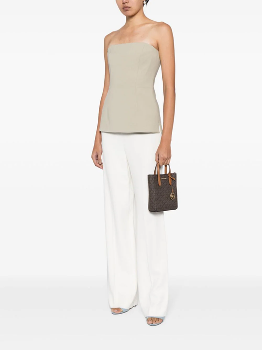 Michael Kors Sinclair Mini Logo Crossbody Bag-Brown