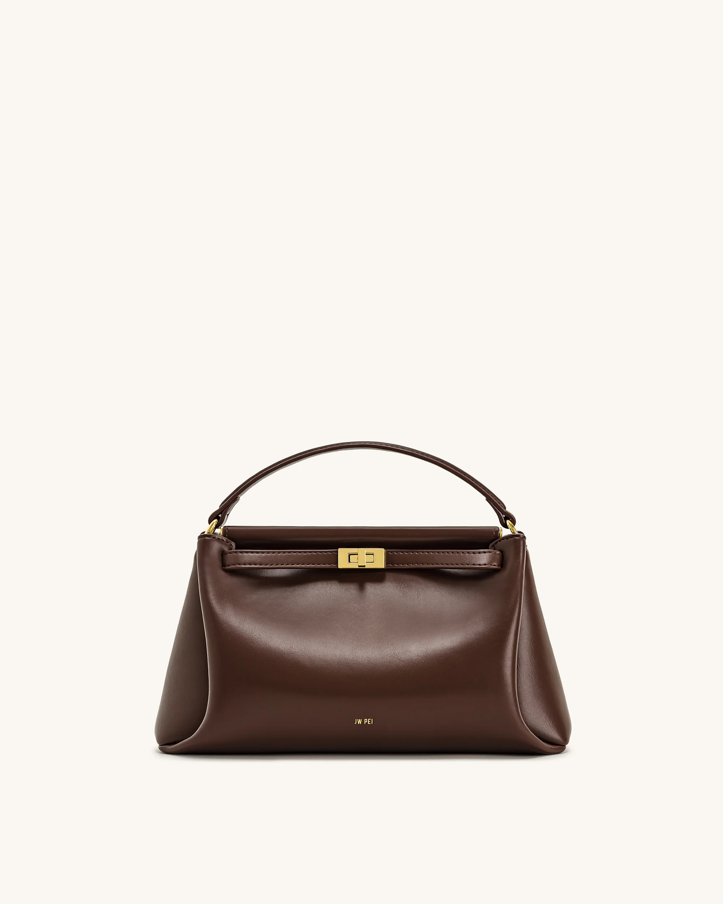 BOXED JW PEI Carmen Top Handle Bag - Reddish Brown