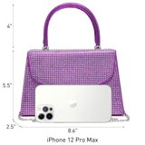 Purple Bling Top handle clutch bag - Premium  from House of Glitz  - Just $35000.00! Shop now at House of Glitz 