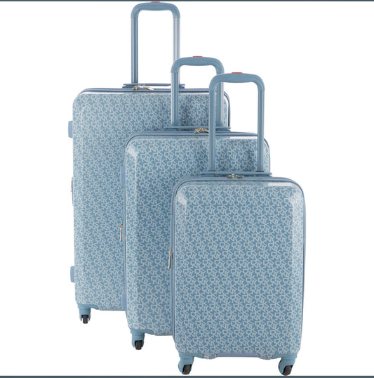 DKNY Denim Blue Monogram Luggage - Premium  from House of Glitz  - Just $95000.00! Shop now at House of Glitz 